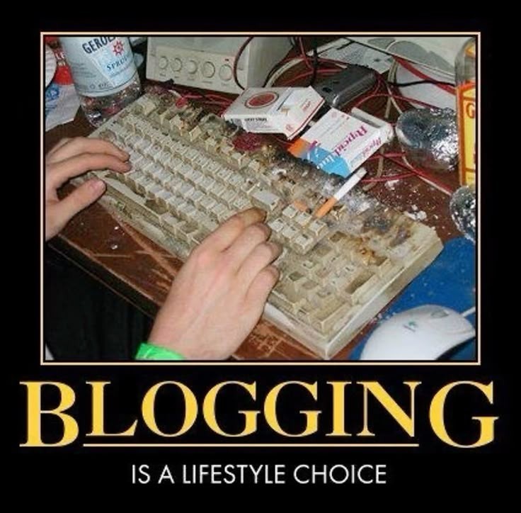 BLOGGING is a lifestyle choice