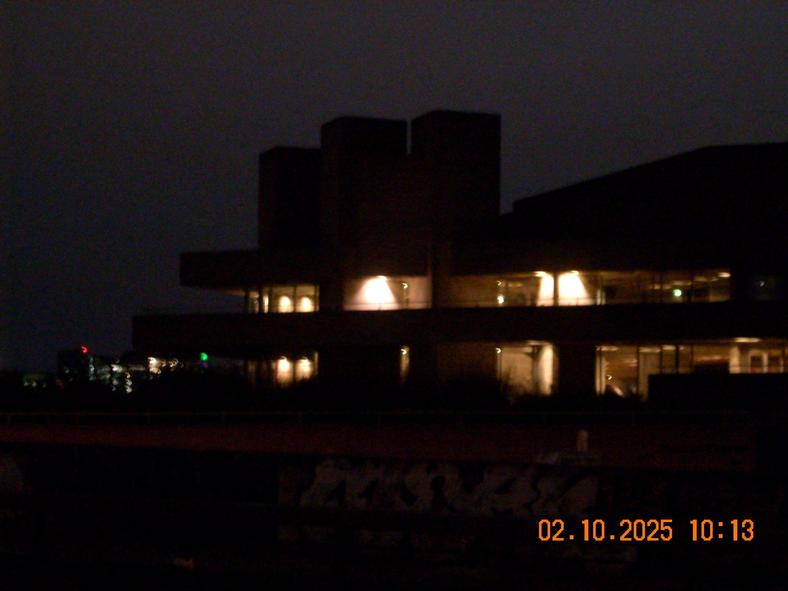 national theatre at night